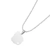 Stainless Steel Uruguay Map Pendant Necklaces Uruguayan Maps Heart Chain Jewelry