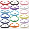 Hårband Hoppbandslindning Täckt plast Huvudband Kvinnor Tjej Grundläggande huvudbyxa Huvudband Tillbehör Bredd 1,5cm 2cm 2,5cm 20PCS FJ3104