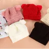 Kış Yeni Sevimli Ponpon bebek Şapka Yumuşak Sıcak Yenidoğan Bebek Şapka Erkek Kız Yenidoğan Fotoğraf Dikmeler Çocuk Tığ Bonnet Beanie Cap ücretsiz gönderim