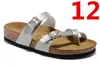 2023 Summer new style Flat Beach sandals Men's Woman Cork slippers Comfortable leather two Buckle original Mayari Genuine Leather luxury designer Casual shoes
