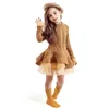 Robe d'hiver fille rouge fête de noël à manches longues tricot vêtements chauds enfants vêtements enfants robes pour filles 3 4 5 6 7 8 ans 4449226