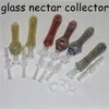 hookahs straw nectar 10mm with quartz tips titanium nails nectar dab pipe smoking glass pipes