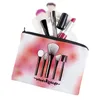 Ny Oxford Cloth Printed Cosmetics Brush Supplies Square Cosmetic Bag Storage Bag Travel Portable Ladies Hand Bag