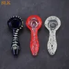 wholesale Glow In The Dark Bong di vetro inebriante Tubi di fumo Cucchiaio Pipa a mano Bruciatore a nafta Tubi di tabacco Accessori per fumatori Slkstore