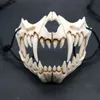 Máscaras Japão terror Máscaras Halloween Deus do dragão Tiger Moth Tengu Cosplay Resina crânio assustador Props do partido do disfarce