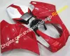996 748 998 916 1996 ~ 2002 Kuip voor Ducati Motor Carrosserieonderdelen Motorfiets Aftermarket Kit Rood Wit (spuitgieten)