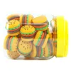 25pcs lot nonctick incles wax containers hamburger box 5ml silicone container pood gray oilder for vaporizer vape dab tool297d