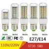 E27 E14 24W SMD5730 LED-lampa 7W 12W 15W 18W 220V 110V Corn Lights LED-lampor ljuskrona 36 48 56 69 72 LED