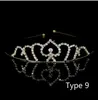 Bellissimo cristallo lucido tiara nuziale festa spettacolo argento placcato corona fascia per capelli accessori da sposa economici 20191301530