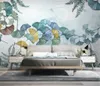 Wallpaper Mural small fresh modern minimalist plant ginkgo leaf Nordic TV background wall painting wallpaper