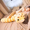 nouveau lit fille peluche chenille géante mignonne tenue poupée de sommeil à long panda animal oreiller cerf jouet cadeau 51inch 130cm DY50787