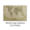 Grote Vintage Wereld MAPD Kantoorbenodigdheden DUTITEE ANTIQUE POSTER MAINKAART RETRO POSER MATTE KRAFT PAPIER 28 * 18 inch Kaart van Wereld