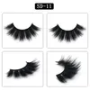 2019 Mink Eyelashes 17 Styles Selling 1pair Partij Real Siberische 3D Volledige Strip Valse Wimper Lange Individuele Mink Washes Extension