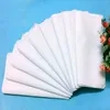 100 Cotton Male Table Satin Handkerchief Pure White Hankerchiefs Cotton Towel Mens Suit Pocket Square Handkerchief whitest 100pcs4916390