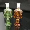 Kleur Glas Waterpijp Schedel Bone Wholesale Glass Water Pijp Fittingen