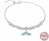 PB1 Silver plated Charm Bracelet for Women Chain & Murano Glass Beads Brand Bracelet Authentic Jewelry9810825