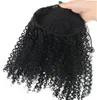 Afro culry Ponytail Kinky Curly Buns cheap hair Chignon hairpiece synthetic clip in Bun for black women