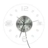 Café Vintage Design horloge murale illuminée grain de café LED éclairage entreprise enseigne au néon café cuisine mur Art Bar décor