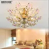 Modern Beautiful design Ceiling Light Crystal Lustres Lamp for Living room Bedroom Crystal Chandelier Light home lighting fixture