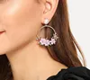 Ins flower earrings sweet soft clay pearl earrings Stylish jewelry female Multicolor factory price 20pair/lot