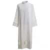 거룩한 교회 Surplice 사제 의상 흰색 Alb Vestment 성직자 질량 레이스 공동 Alb 기독교 십자가 Chasuble 고품질