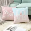 Happy Valentines Day Pillow Cases Heart Love Print Thring Pillow Case Valentine Day Home Decoration Poszewka