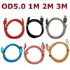 Grubszy kabel ładowarki do tkaniny szybka prędkość Cable C Micro USB dla Samsung S6 S7 Edge S9 S8 Xiaomi HTC