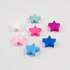 50 Pièces 10 Couleurs 20mm Pentangle Perles En Bois Bijoux Accessoires pour Collier DIY Faire À La Main Étoile Bois Perles Lâches Jouet Pour Enfants