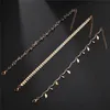 Strzały liści brzęczący łańcuch kostki złota łańcuchy diamentowe wielowarstwowe bransoletka bransoletka dla kobiet biżuteria mody Will and Sandy