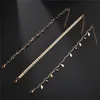 Arrow Leaf Tassel Anklet Chain Guldkedjor Diamond Multilayer Wrap Foot Armband Women Fashion smycken Will och Sandy