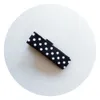 3.5cm Podwójne Pradze Klipy Wszystkie pokryte Polka Dot Wstążka Do Włosów Klip Akcesoria W pełni Wykładana Aligator Girl Włosów Kwiaty Kwiaty Hairband 20 SZTUK FJ3240