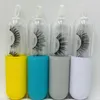 Pill Eyelash Packaging Box pestañas postizas Fake 3d Mink pestañas Cajas Faux Cils lash stripe