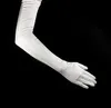 ファッション - 手袋の長さ54 cm女性らしいサテンミトングローブウェディングパーティーブライダルオペラ手袋選択のための異なる色のハロウィーンギフト