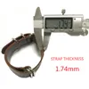 STRAPE OTOT DE THELELEVEL UPIL 22 mm 22 mm 24 mm Bandle de montre en cuir de première couche