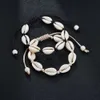 Trendy handgemaakte zee shell bedelarmbanden voor vrouwen Boheemse strand seashell string touw kettingen mode boho sieraden cadeau