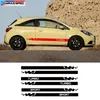 vente en gros Sport Stripes Car Décor décalque de vinyle du corps pour Opel Corsa 3-5 Portes côté jupe Sticker Racing Styling Auto Accessoires