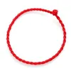 3UMetr Gorąca Sprzedaż 1 PC Czerwony Wątek String Bransoletka Lucky Red Green Handmade Lina Bransoletka Dla Kobiet Mężczyźni Biżuteria Kochanka Para