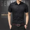 Designer homem negócio manga curta camisa casual multicoror sólido cor nova camisa moda verão homens bolso botões de lapela camisa camisa roupas