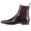 Hot Sale-or Men Ankle Boots Design Comfortable Genuine Leather Perfect Party Dress Wedding Walking EU38-47