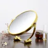 Makeup gold round mirror Simple round gold table vanity mirror Bedroom bathroom photo studio mirrors