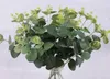Green Artificial Leaves Large Eucalyptus Leaf Plants Wall Material Decorative Fake Plants For Home Shop Garden Party Decor GA680