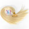 VMAE 페루 스트레이트 사전 보세 자연 (613) 금발 0.5G 또는 1g 가닥 100 단위 각질 플랫 팁 버진 인간의 머리카락 확장