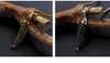 Ny mode hip hop design stilig cool titan stål män fisk ben hängsmycke halsband 70cm kedja