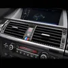 炭素繊維 Bmw E70 E71 X5 X6 インテリアギアシフト空調 AC CD パネル読書灯カバートリムステッカーアクセサリーカースタイリング