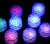 LED Rose Lights Verlichte Ice Roses Inductie Touch Lights Ice Cubes Kleurrijke Lights Simulation Ice Bar Wedding Props cadeau