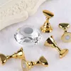 1 Set Magnetic Alloy Nail Holder Practice Display Stand Acrylic Crystal Holders False Nail Tip Salon DIY Manicure Tools