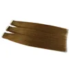 option de couleur 16 18 20 22 24 cheveux indiens remy double face ruban adhésif sur les extensions de cheveux humains 120 pièces 300gr lot