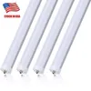 Lager i USA 100-pack LED-rörlampor 8ft enstift 45W 4800lm Cold White 6000K-6500K Clear Frosted Cover 8ft FA8 LED-rör