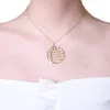 Uttalande Family Tree Charm Halsband för kvinnor Anpassat namn Pendant Guldfärg Rostfritt stål Personliga smycken Män Christm9025265