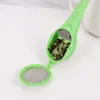 200pcs New Silicon Tea Strainer Silicone Reusable Tea Bag Infuser Filter Diffuser Loose Tea Leaf Green Color